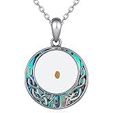 Lieditia Mustard seed Necklace 925 Sterling Silver Mustard Seed Faith Pendant Necklace Christian Jewelry Gifts For Women