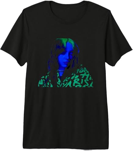 Amazon.com: Official Billie Eilish Hand Face Photo Black Premium