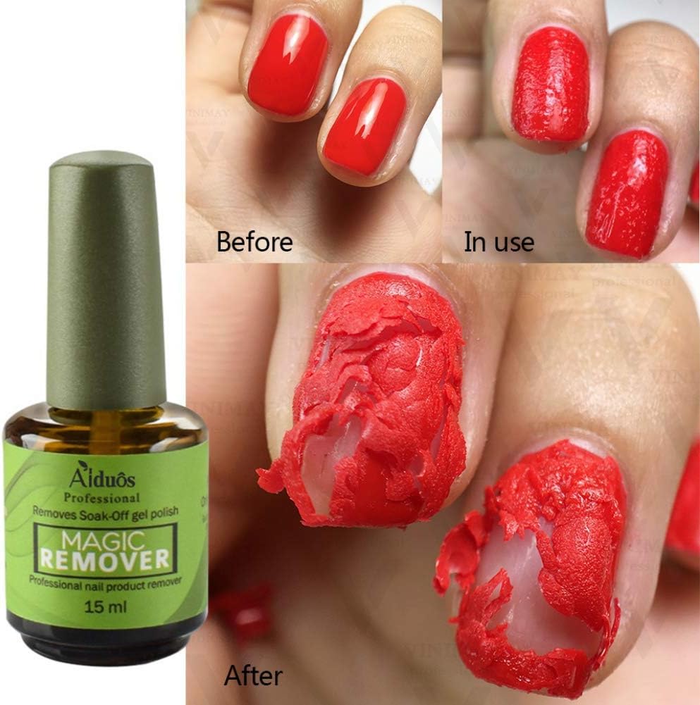 Amazon Zooarts マジック ネイルカラーリムーバー ネイルポリッシュリムーバー マニュキアリムーバー ジェルオフリムーバー 15ml Nail Polish Remover Zooart リムーバー 通販