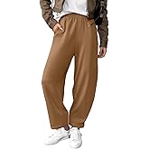 EVALESS Wide Leg Sweatpants Women Fall Clothes Casual Elastic High Waisted Baggy Pants Cropped Length Ballon Joggers