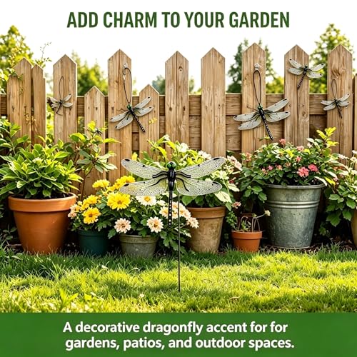 30PCS Realistic Dragonfly Hat Clips for Bugs,Artificial Bug Repellent,Fake Keychain Clips for Hats,Backpacks,Garden,Yard,Camping Decor