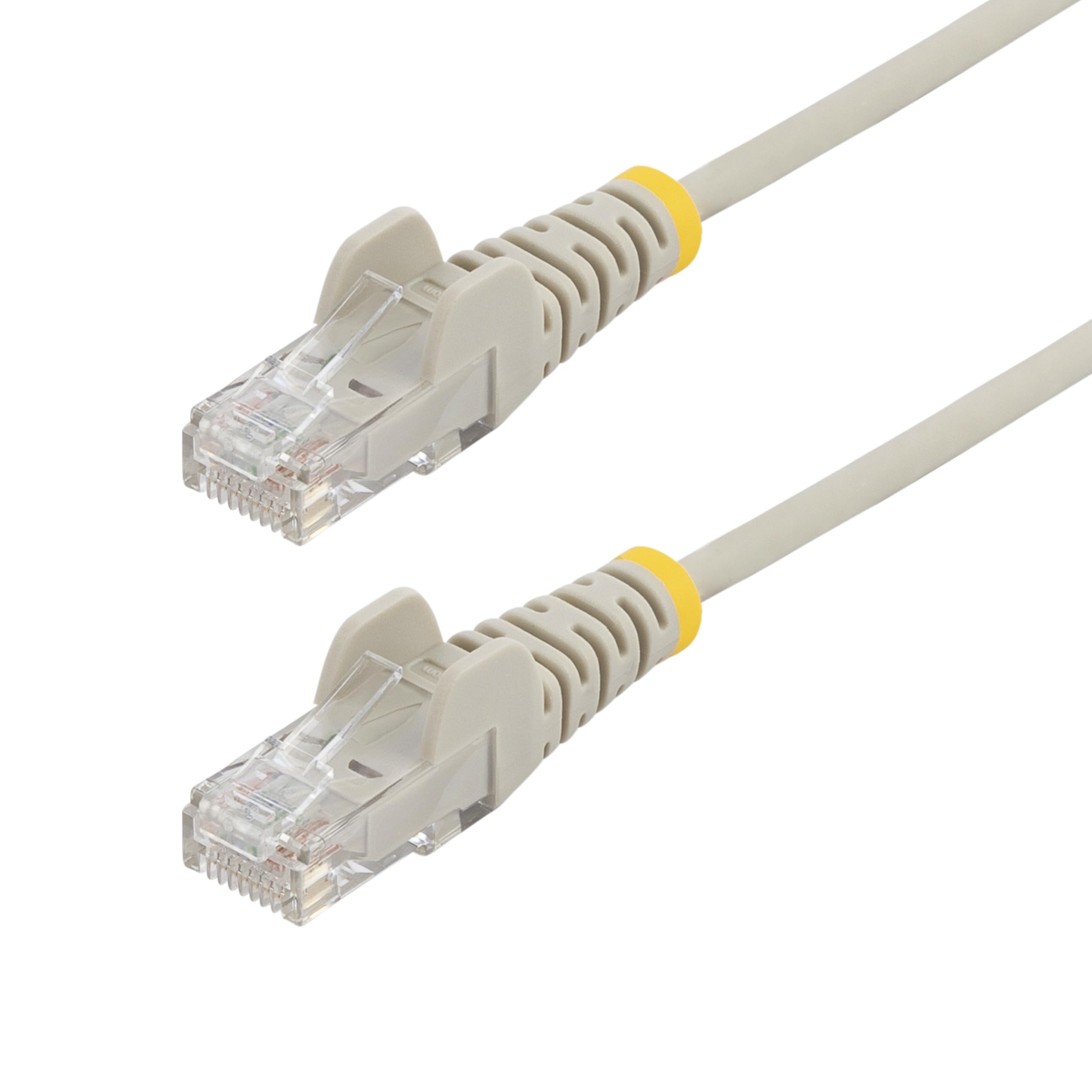 StarTech.com 2 m CAT6 Cable - Slim CAT6 Patch Cord - Grey- Snagless RJ45 Connectors - Gigabit Ethernet Cable - 28 AWG (N6PAT200CMGRS)