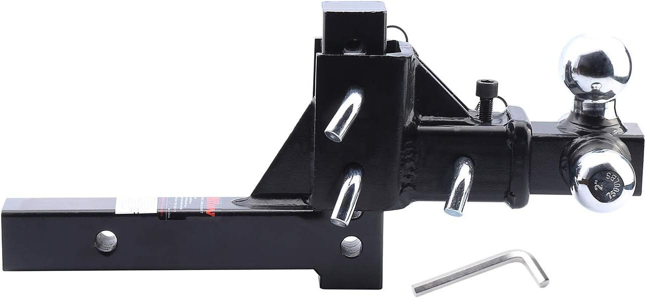 53/4 Drop/Rise HITOWFMG 2 Adjustable TriBall Mount Drop Hitch Trailer