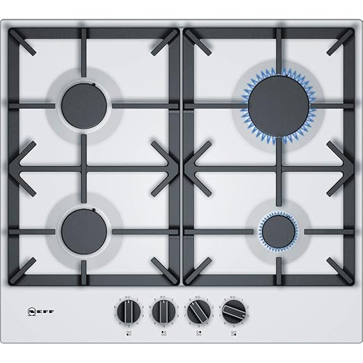 Neff T26ds49w0 Built In Gas Hob In White Amazon Co Uk Large