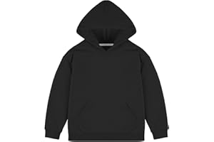 BIG ELEPHANT Boys' Hooded Sweatshirt - 100% Cotton,Lightweight Long Sleeve Hoodie with Pocket for School & Casual Wear