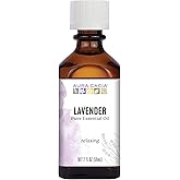 Aura Cacia Lavender Essential Oil, 100% Pure Lavandula Angustifolia Oil - Aromatherapy for Diffusers, Body Care, Skincare, Custom Blends | 2 Fl Oz (Pack of 1)