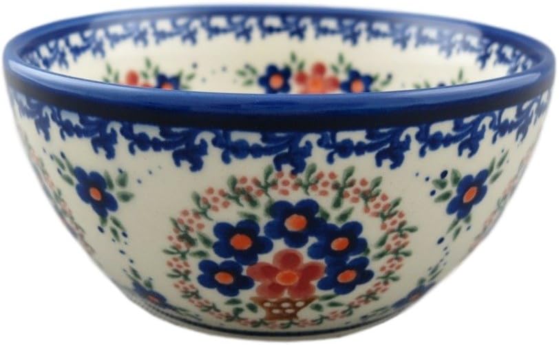 Boleslawiec Style Pottery Hand Painted Polish Ceramic Venus Bowl (13) 071-A-063