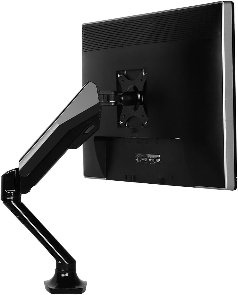 FLEXIMOUNTS F6 full Motion LCD arm Desk Monitor Mount for 10''-30'' Computer Monitor Deluxe Gas Spring arm,With Clamp or Grommet Desktop Support