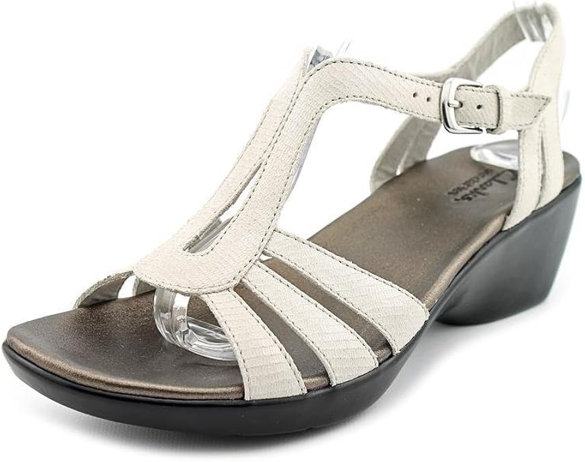 Amazon.com: Clarks Ella Music Q Womens Size 7.5m White Leather Dress Sandals: Shoes