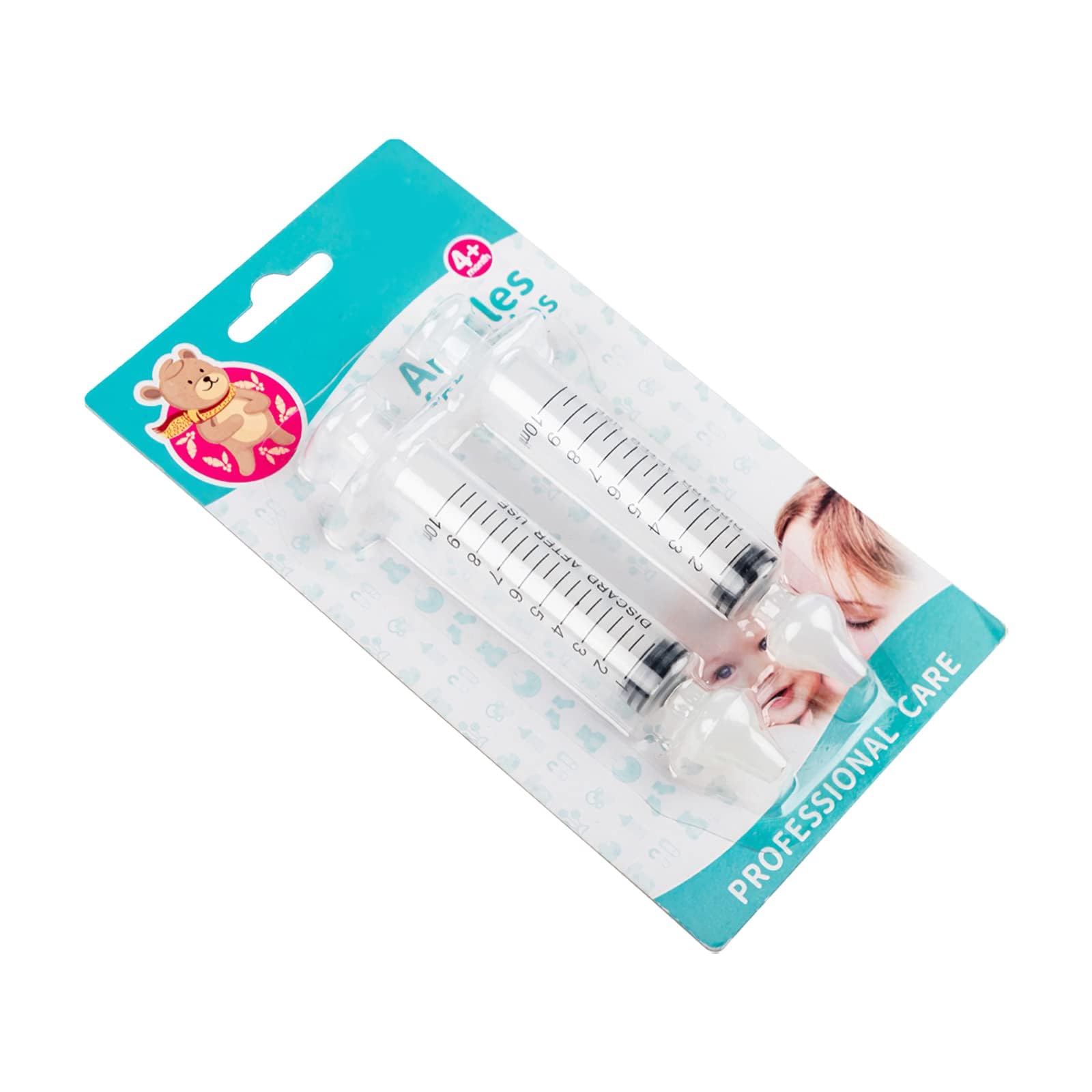 Baby Nasal Aspirator, Sinus Rinse System Professional Baby Nasal Irrigator- Portable Infant Nose Cleaner Quick Rinse Device for Newborn Infants Kids Children- BPA Free More Convenient, 4 Packs 1