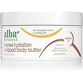 Alba Botanica Intense Hydration Whipped Body Butter, with Shea, Cocoa, and Kukui Nut Butters, 6.5 Oz (Packaging May Vary)