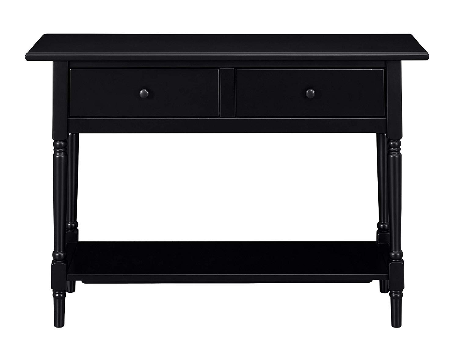 Best console table with drawers and two shelves two shelves