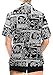 La Leela Blouses Button Up Hawaiian Shirt Womens Beach Collar Short Sleeves Swimsuit Red
