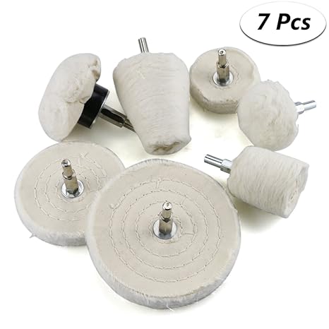 Zaeel Polierscheibe für bohrmaschine Polieraufsatz Akkuschrauber 7pcs Felgen Polieraufsatz Bohrmaschine Polier Wheel Polierke