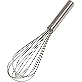 Prepworks by Progressive 10" Balloon Whisk, Handheld Steel Wire Whisk Perfect for Blending, Whisking, Beating and Stirring, BPA Free, Dishwasher Safe, Stainless Steel, Model Number: BA-3024