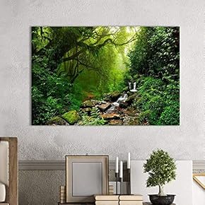 Canvas Prints Wall Art - Forest of Nepal | Modern Wall Decor/Home Decoration Stretched Gallery Canvas Wrap Giclee Print. Ready to Hang - 12" x 18"