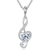 ZPMMPZ Moissanite Necklace for Women 925 Sterling Silver Eternal Pendant 1ct Lab Diamond Necklace Jewelry Gifts for Wife Girlfriend Mom