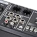 ammoon 120S-USB 12 Channels Mic Line Audio Mixer Mixing Console USB XLR Input 3-band EQ 48V Phantom Power with Power Adapter