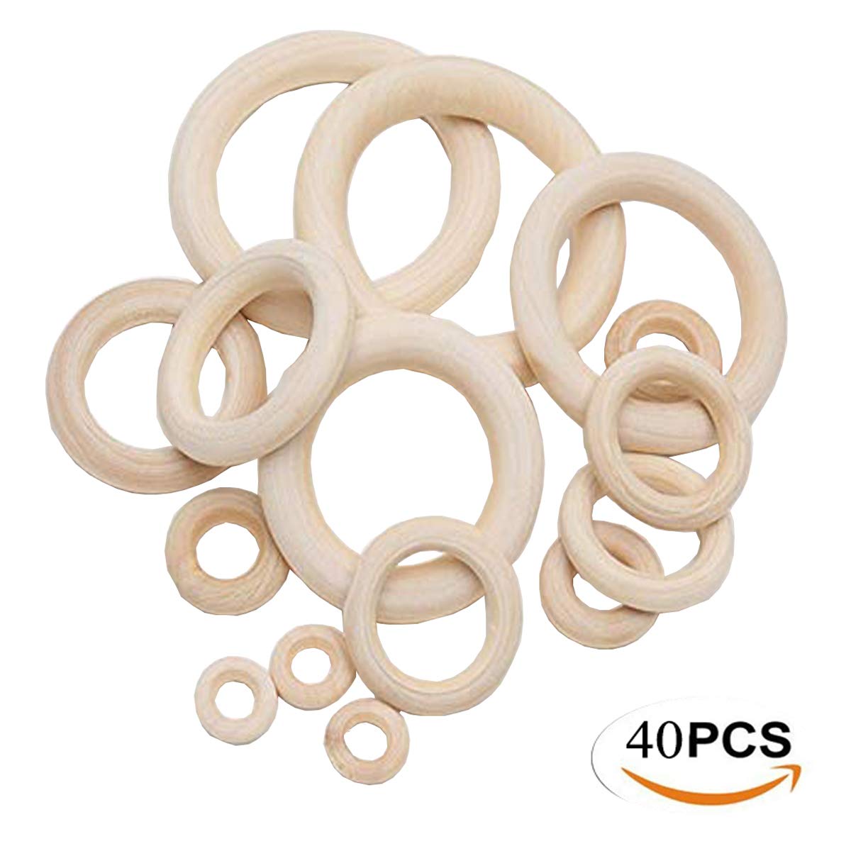 natural wood teething rings