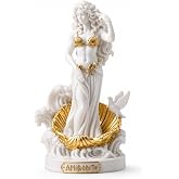 Amyhill 3.4 x 1.6 Inches Mini Aphrodite Statue for Altar Display | Greek Roman Goddess of Beauty, Miniature Aphrodite Figurine Statue, Classical Mythology Decorative Statue, Home Office Decor