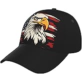 American Flag Baseball Cap, Patriotic USA Hat for Men and Women Adjustable Sun Visor Caps Trucker Hats
