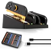 Switch 2 Controller Charger Docking Station for 2025 Nintendo Switch2, Charging Dock for S Witch 2 Controllers with Magnetic Base, NS Switch 2 Accessories Kit,Compact Nintendo Switch 2 Controller