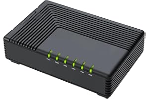 FLYINGVOICE FTA5102E2 Analog Telephone Adapter, 2 FXS Ports, 2 SIP Lines, 2 LAN Ports, 3-Way Conference, Supports FAX Over IP via T.38, T.30 FAX with G.711, ATA for SMEs, Hotel, Office, Call Center