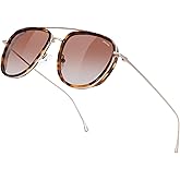 BIRCEN Acetate Polarized Sunglasses for Women: UV Protection Shades - Vintage Frame Aviator Sun Glasses for Vacation Beach