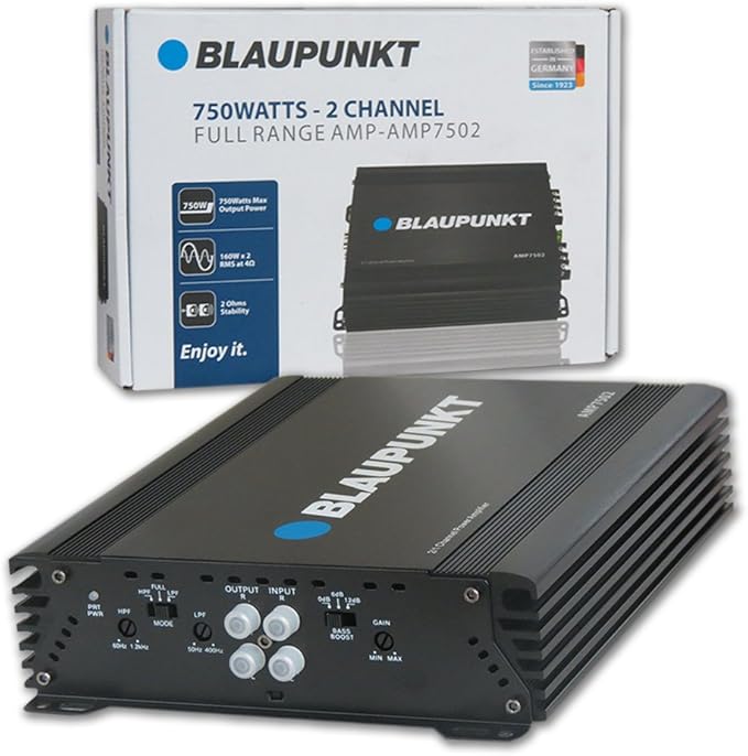 Blaupunkt 750W 2Channel, FullRange Amplifier (AMP7502) Amazon.ca
