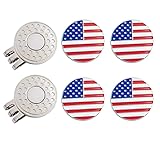 GOLTERS Golf Ball Markers with Hat Clips Value Sets