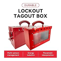 BULANGDI Lockout Tagout Box Kit with 6 Loto Locks