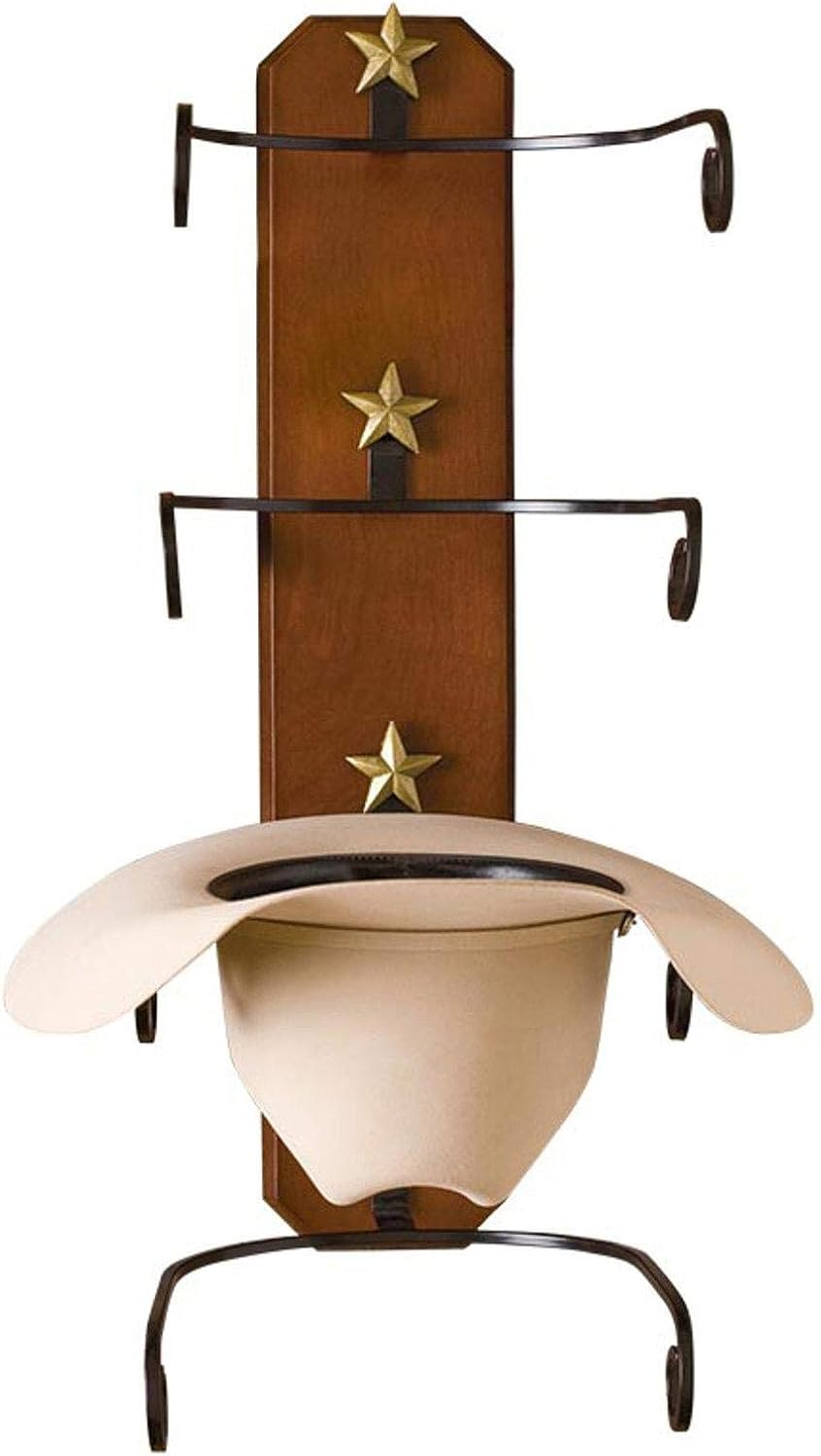 BB Ranch Unisex Birch Wood Cowboy Hat Rack at Amazon Men’s Clothing store