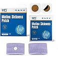 MQ 28 ct Motion Sickness Patches Non Drowsy Sea Sickness Patch for Cruise Travel Essentials, Waterproof Car Sick Patches Behind Ear Fast Acting & Long Last 72H, 2 Pairs of Wristbands as a Bonus