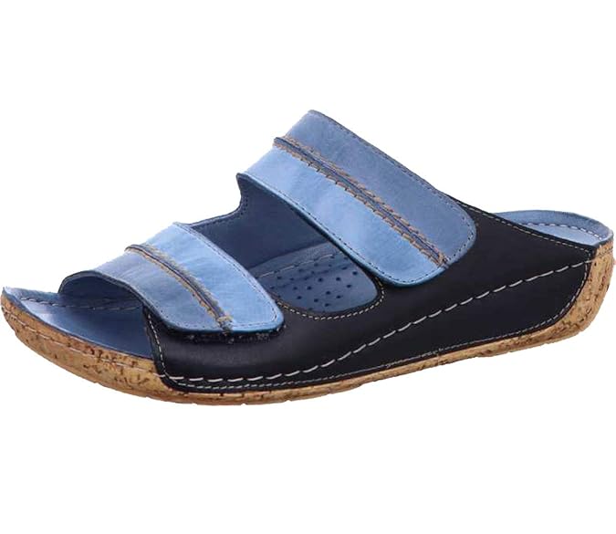 Gemini 032140 Damen Clogs Pantoletten Klettveschluss