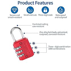 RESET-071 3 Digit Small Combination Lock Tiny