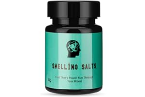YEONMI Smelling Salts, Strong Smelling SaltBottled Salt - Long Lasting Ammonia Inhalant in Powerlifting, Weight Lifting for Athletes