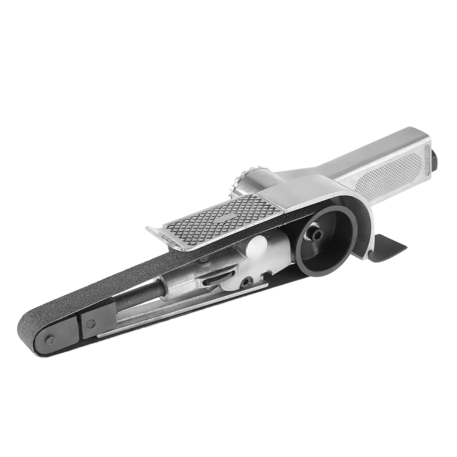 Air Belt Sander Pneumatic Polisher Sanding Belt Adapter with Inlet Port and Hex Wrench 16000rpm