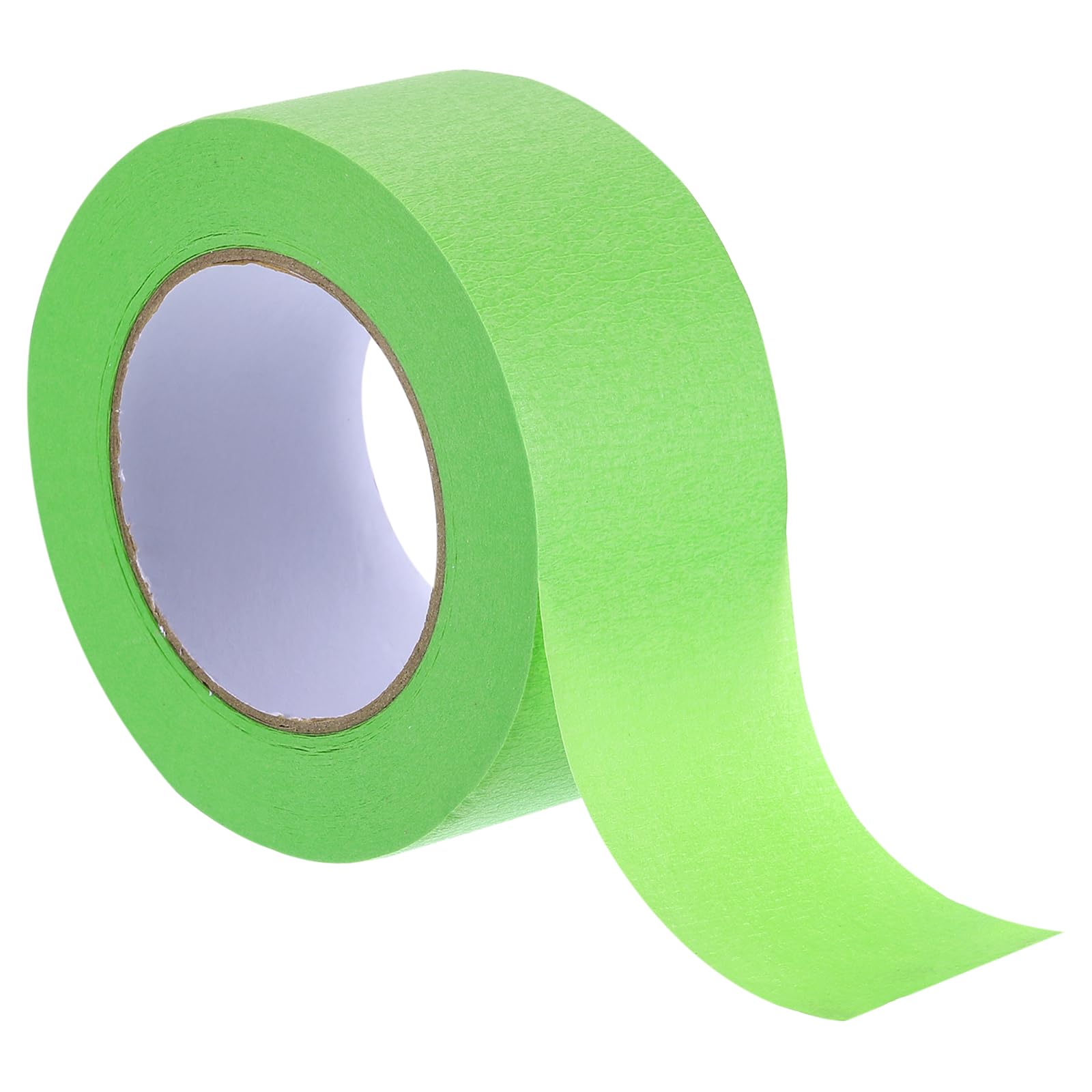 Rebower Masking Tape Green Painters Tape Paper Tape [for Crafts DIY Walls Painting Packing Automotive Home Decoration Teaching]- 2.2 Inch x 60 Yards/1 Roll