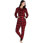 Frankie & Johnny Women's Fleece Non-Footed Onesie Loungewear Pajamas