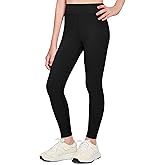 Zaclotre Girls Athletic Leggings Kids High Waisted Activewear Dance Workout Running Yoga Pants