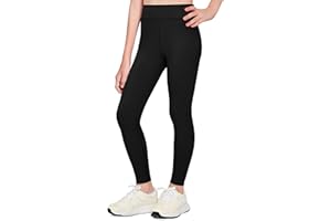 Zaclotre Girls Athletic Leggings Kids High Waisted Activewear Dance Workout Running Yoga Pants