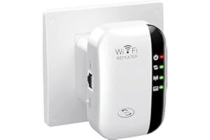 WiFi Extender Signal Booster Up to 3600sq.ft and 36 Devices, Wireless Internet Repeater, WiFi Range Extender, Long Range Ampl