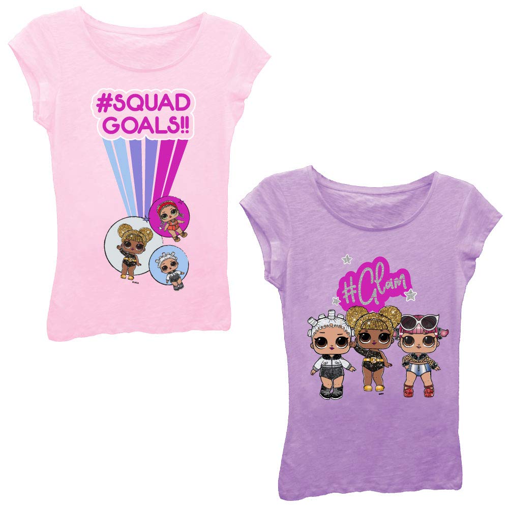 L.O.L. Surprise! Girls' 2 Pack T-Shirt Bundle