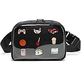 Ita Bag Fanny Pack, Transparent Waist Bag with Display, Adjustable Strap Belt Bag for Cosplay, Daily Wear