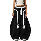 Aelfric Eden Super Baggy Barrel Sweatpants Womens Double Waist Wide Leg Sweatpants Casual Pants Trousers