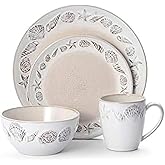 Pfaltzgraff Panama 16-Piece Dinnerware Set, Beige