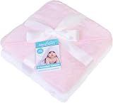 Adore Home Hooded Baby Towel Set 2x 100% Cotton Pink & White 65x65cm view 3