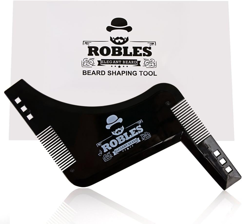 Robles® Beard Man – Beard Comb Stencil for Contouring the Beard