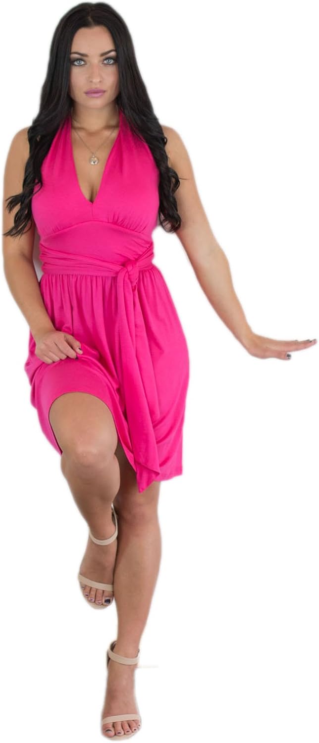 hot pink sun dress
