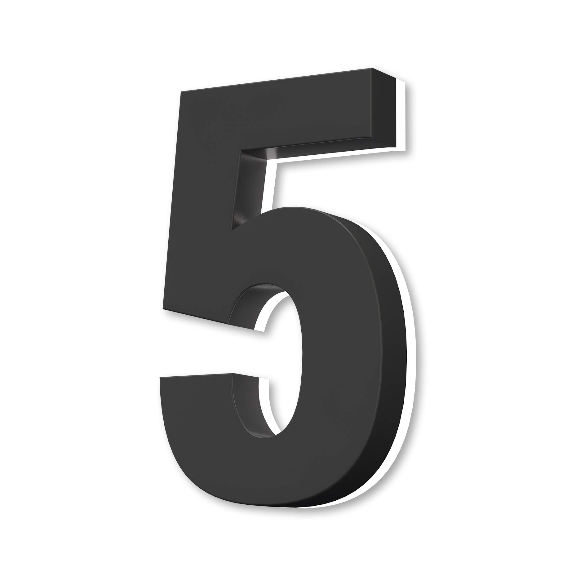 Photo 1 of LUXYARD Backlit LED House Numbers 7", Stainless Steel Hand-Polished for House Address Signs, Modern House Numbers 7 Inch,Low-Voltage, Waterproof Corrosion Resistant (7 Inch Black 5)